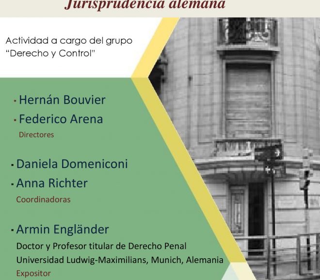 SEMINARIO «El juicio abreviado en el Derecho Penal y la Jurisprudencia alemana»